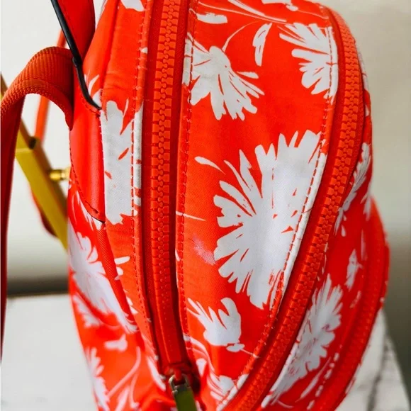 Kate Spade Orange Floral Backpack